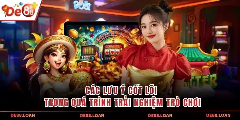 Các lưu ý cốt lõi trong quá trình trải nghiệm trò chơi