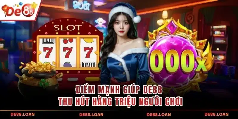 Điểm mạnh giúp DE88 thu hút hàng triệu người chơi