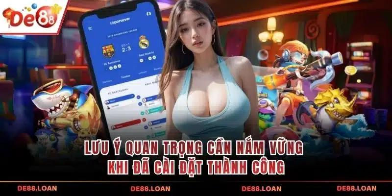 Lưu ý quan trọng cần nắm vững khi đã cài đặt thành công